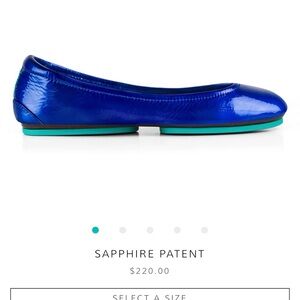 Tieks Sapphire Patent Flats
